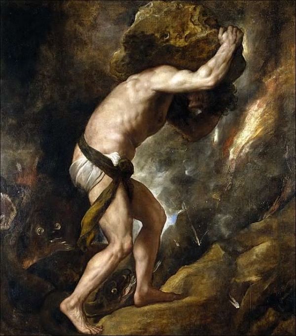 카뮈의 에세이에 등장하는 비참한 영웅 시시포스 