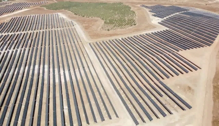발전소 사진-Birdeye view(한화에너지 스페인 50MW 태양광 매각)