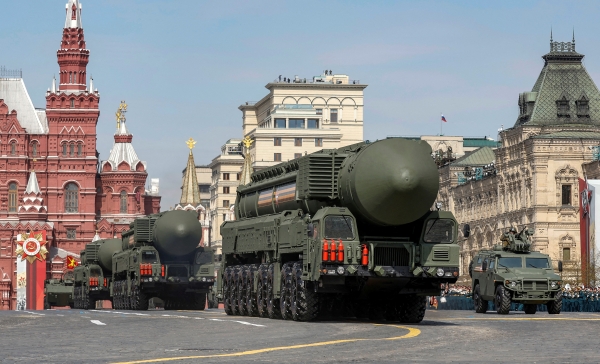 러시아 모스크바 열병식 리허설 미사일 2022.05.07