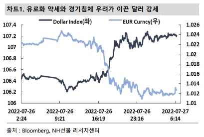 원달러 환율 보고서 2022.07.27