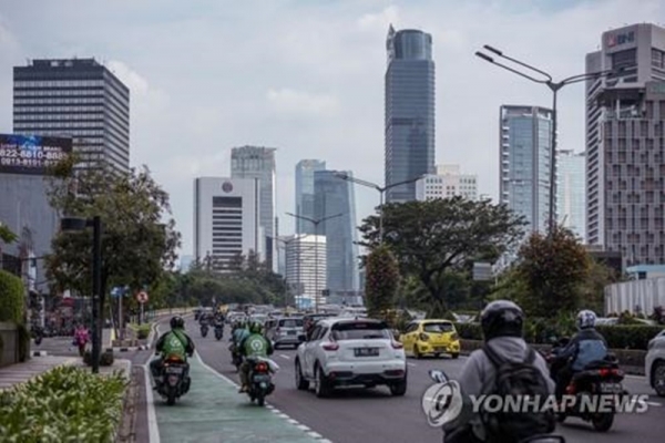 인도네시아 자카르타 거리 [자카르타 AFP 연합뉴스 자료사진]