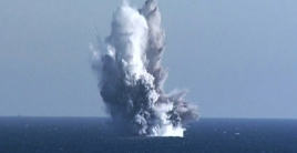 북한 "21~23일 핵무인수중공격정 수중폭발시험"