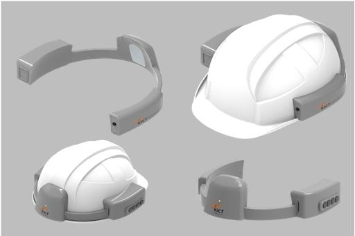 한국건설기술연구원이 개발한 스마트 안전모 모듈