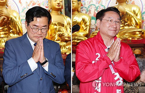 자비 외친 인천시장 후보들, 배후에선 '150억 지원금'&middot;'참사 마케팅' 난타전