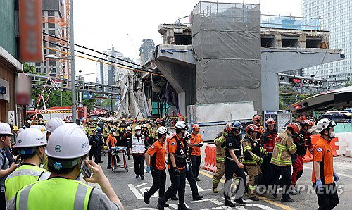 서소문 고가 철거 중 붕괴 참사 발생, 2명 사망 등 7명 인명 피해 속출