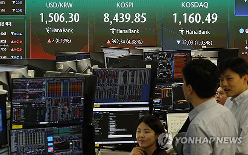 코스피 사상 첫 8,400선 돌파하며 신기록 경신, 매수 사이드카 발동 속 '1만 피' 시대 서막
