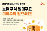 SK증권, 주식대여서비스 신규 가입 시 최대 5만 원 현금 지급... 자산 운용 효율성 극대화 모색