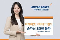 1년 수익률 343.75% 경이적 기록... 미래에셋코어테크 펀드 순자산 3조 원 돌파