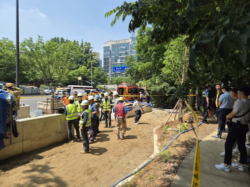 광주 도시철도 2호선 공사장 가스 누출 의심 사고 발생&hellip; 작업자 8명 집단 어지럼증 호소