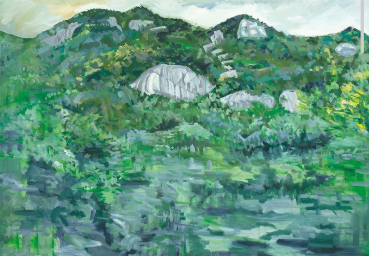 [인왕산 ,227.3x 162.1cm , Oil on canvas , 2022]