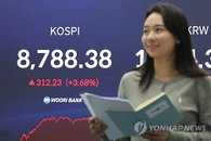 코스피 8700선 돌파하며 사상 최고치 경신... 하루 만에 312포인트 폭등