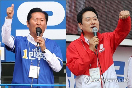 6&middot;3 지방선거 방송 3사 출구조사 발표, 부산&middot;대구&middot;전북&middot;강원 등 4개 지역 초박빙 경합 양상