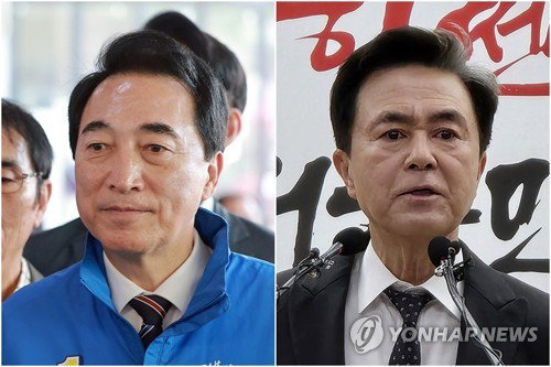 충남지사 출구조사 박수현 52.1%&middot;김태흠 47.9%... 4.2%포인트 격차 속 박빙 양상