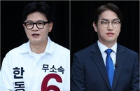 부산 북갑 한동훈 48.1% 하정우 37.6%... 10.5%p 격차로 우세 점쳐져