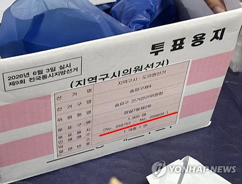 6·3 선거 투표용지 대란, 변협 '참정권 수호 실패' 맹비난
