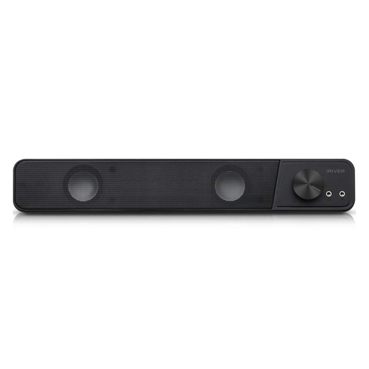 아이리버 슬림 2채널 멀티미디어 USB 사운드바 스피커, IBS-200, Black