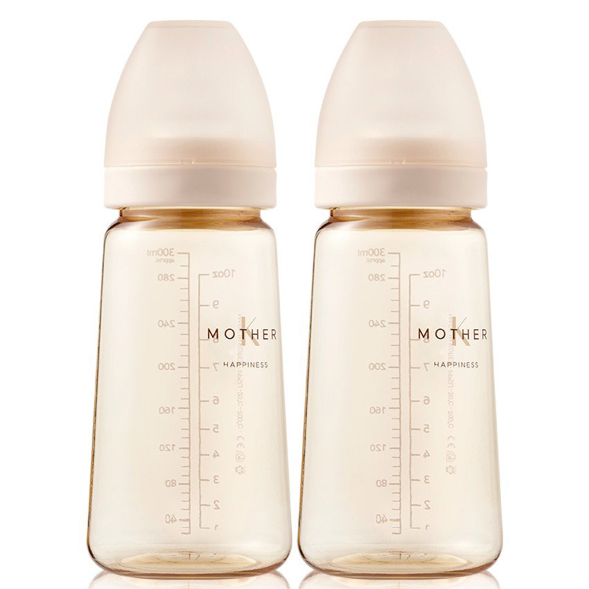 마더케이 베이직 PPSU 젖병 트윈팩, 크림, 280ml, 2개