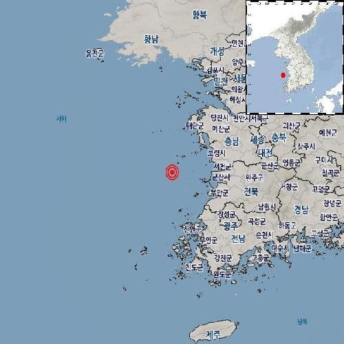 밤 8시 47분, 어청도 2.2 지진 발생... '피해 없어' 기상청 안심