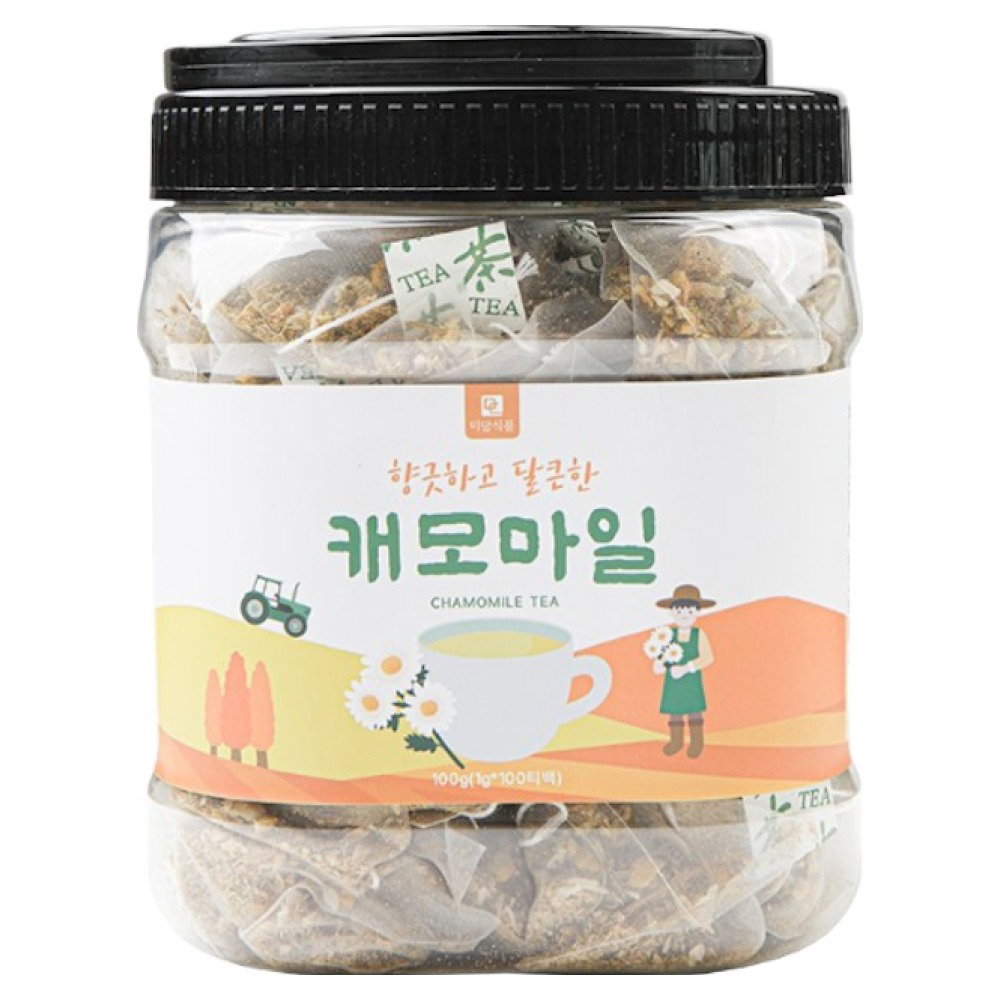 미담식품 캐모마일 차 삼각티백, 1개, 100개입, 1g
