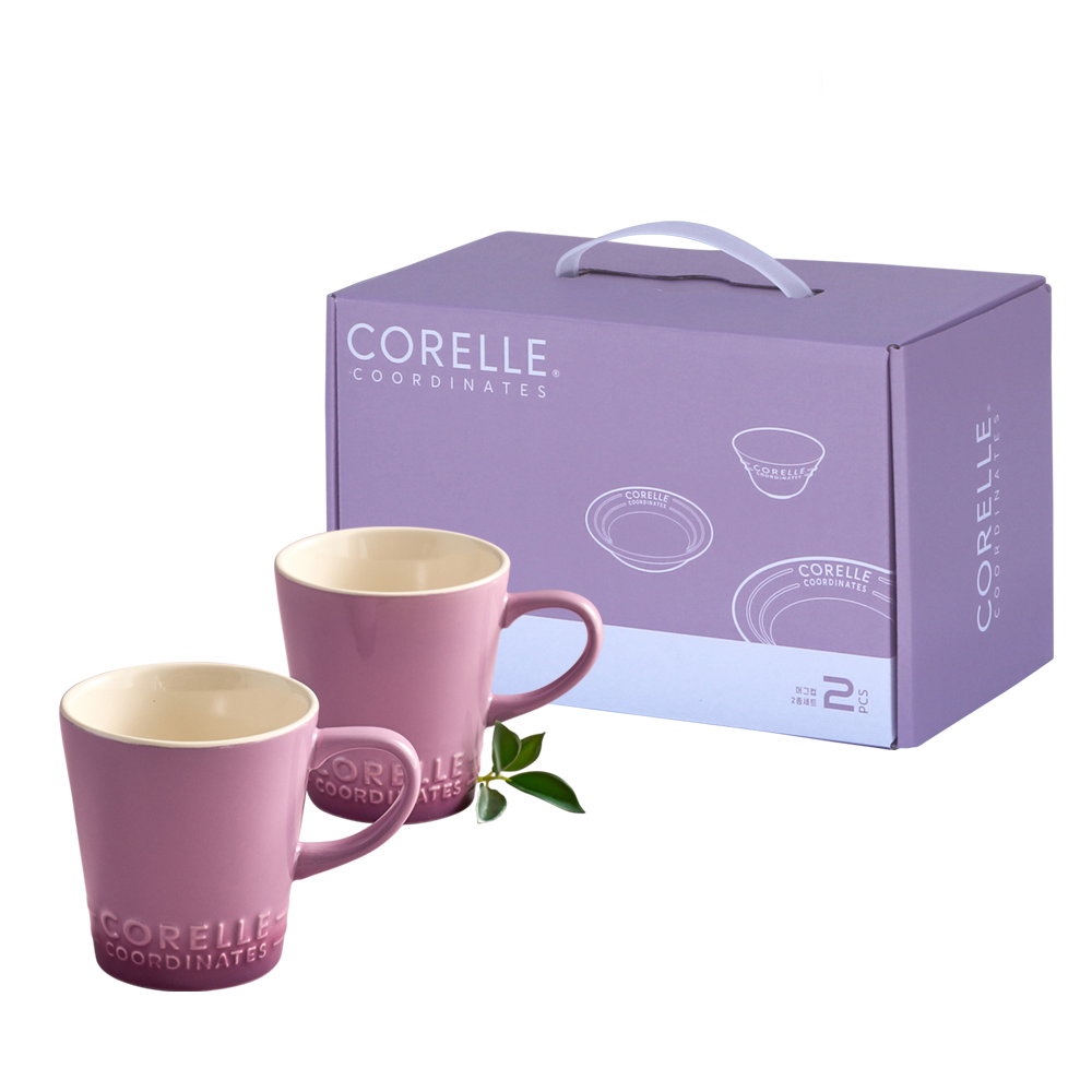 코렐코디네이츠 머그컵 325ml, 퍼플, 2개
