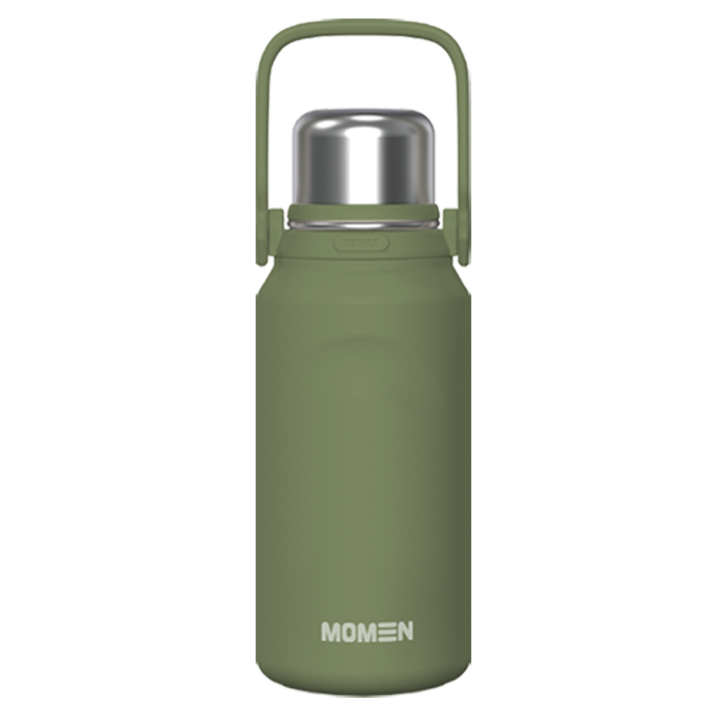 모멘 아웃도어 강력 보온보냉저그 900ml 1500ml 대용량 24시간보냉, 1개, 1500ml, 카키