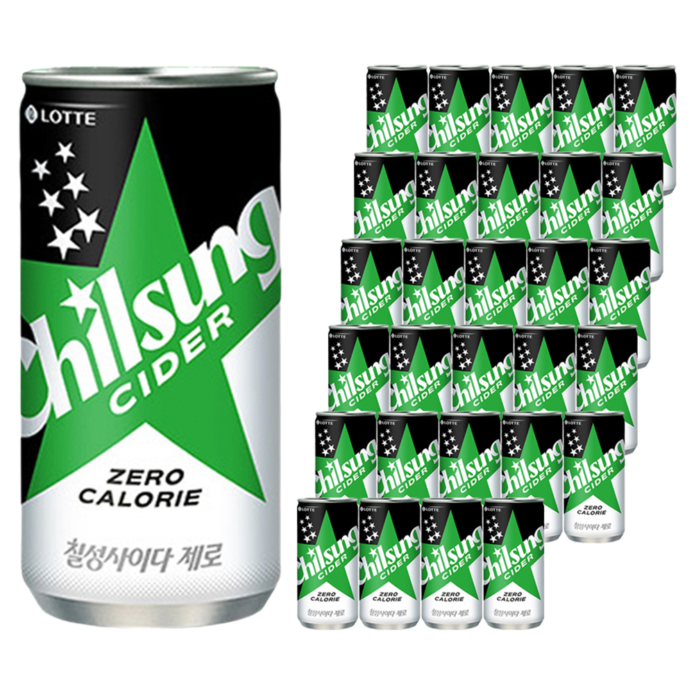 칠성사이다 제로, 210ml, 30개