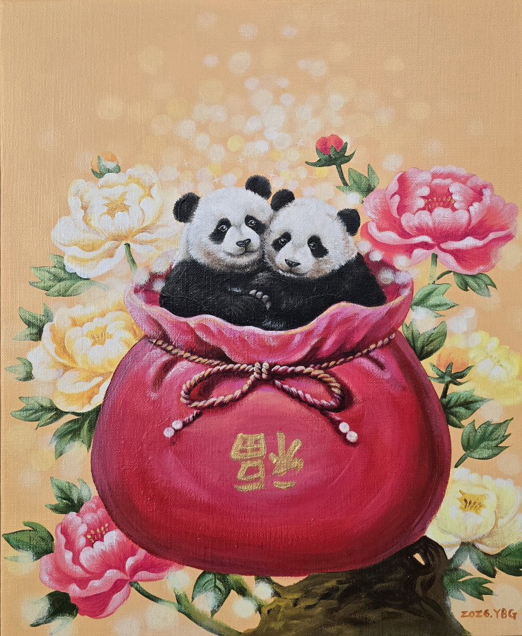 [양병구 작가, 제목: peace, 재료:아크릴, 53cm x 45cm, 2026]