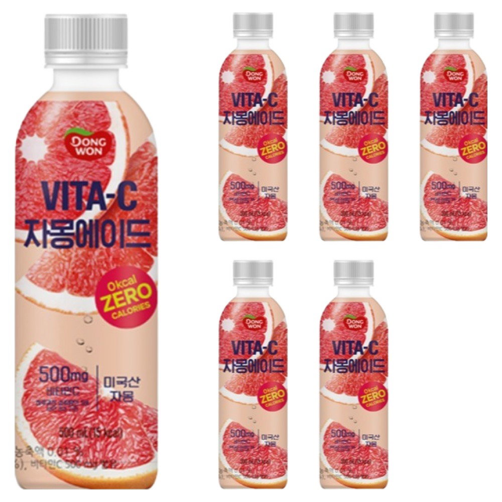 동원 비타C 자몽에이드, 500ml, 6개