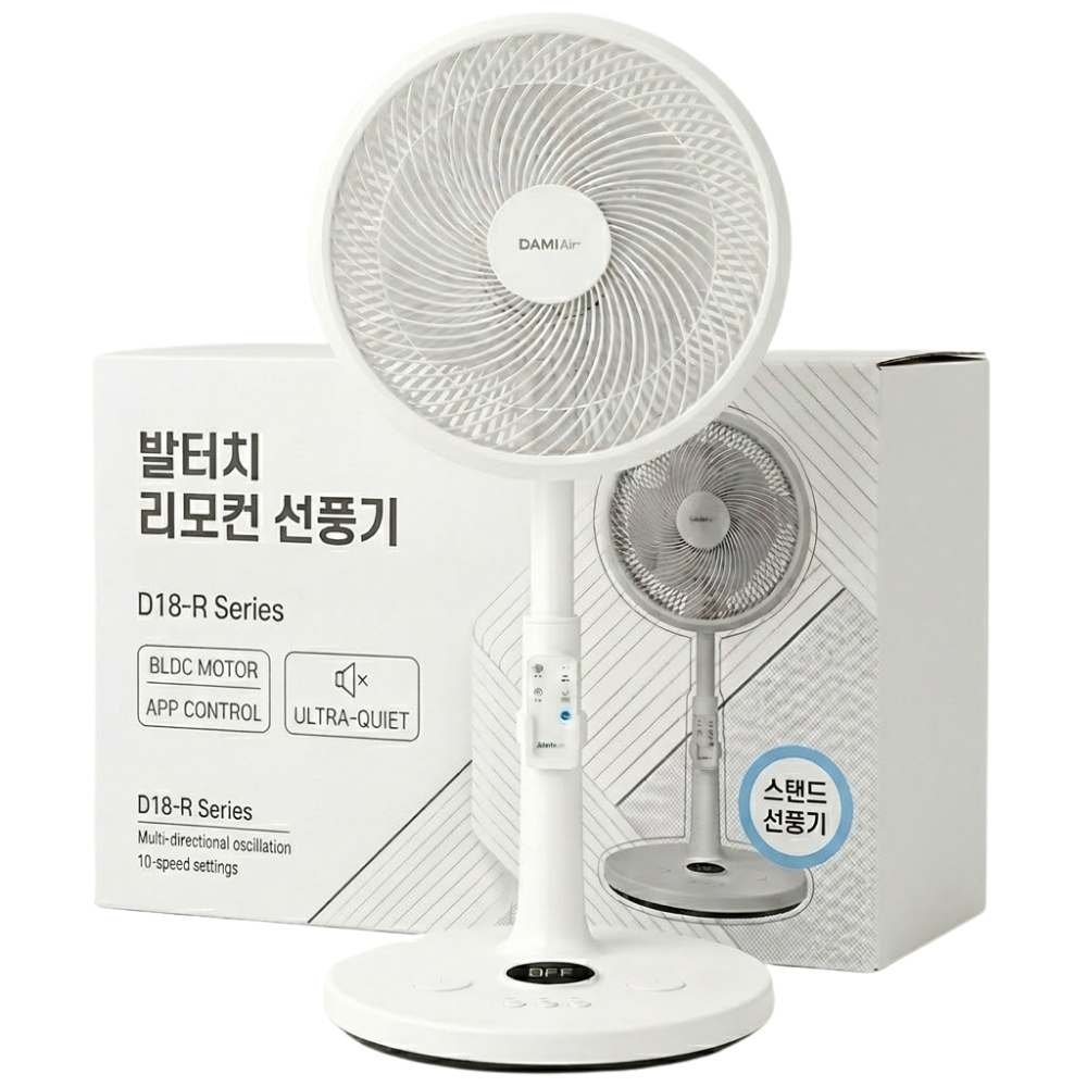 [2026년형] 리모컨 저소음 발터치 14인치 스탠드형선풍기, TF-2114