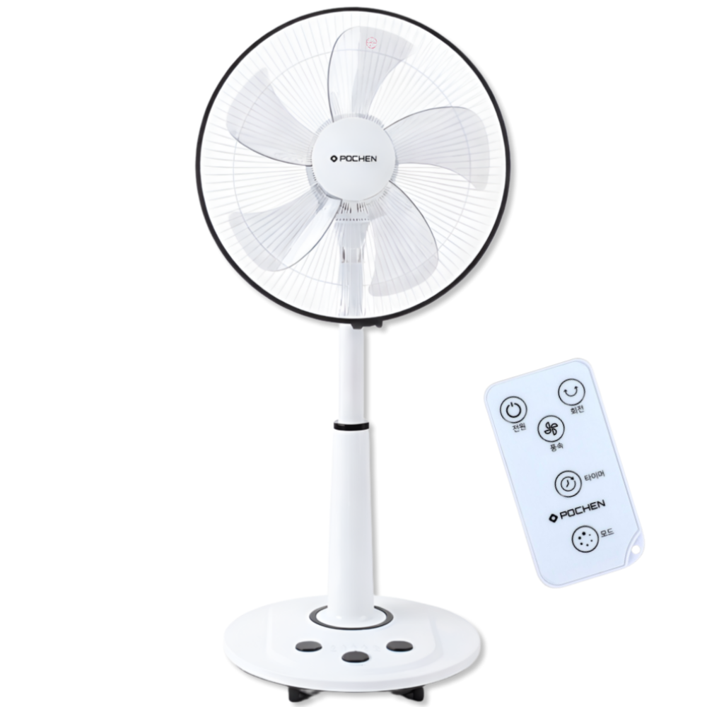 포첸 초미풍 발터치 리모컨 선풍기 35cm(14인치), PCF-F614