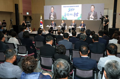 박수현 충남지사 당선인, 지천댐 '공론화 승복' 송전선로 '명확 반대'