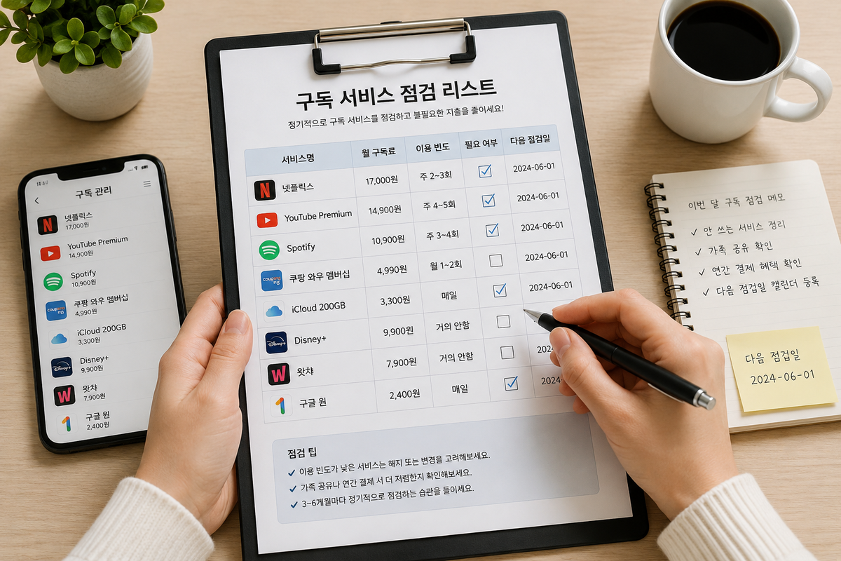 구독서비스 점검