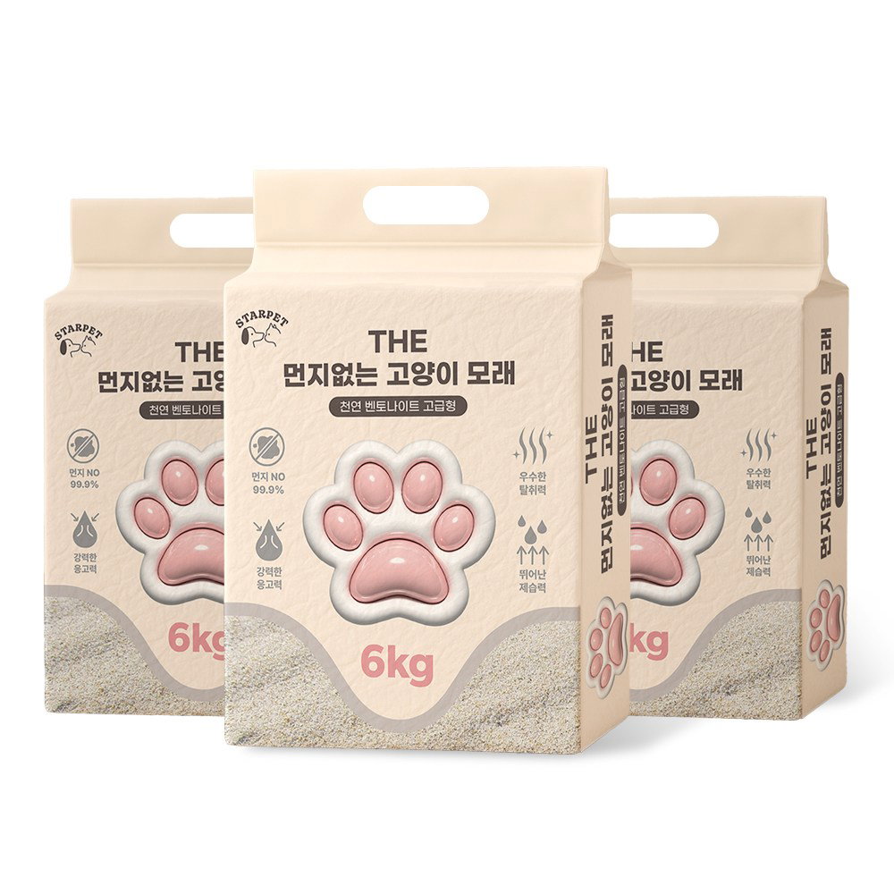 THE 먼지없는 벤토나이트 고양이모래 18kg