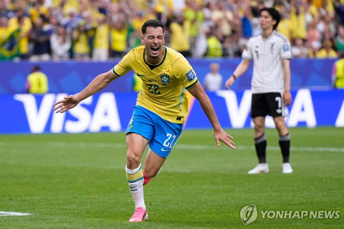 후반 50분 '극장골'…브라질, 일본 2-1 역전승으로 16강 진출