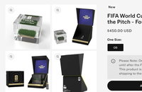 결승전 잔디 한 조각에 67만원…FIFA, '경기장 굿즈' 논란 속 165억 수익 노린다