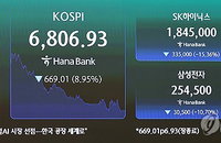 7천선 붕괴 '6천피' 코스피 주가, 중동發 폭풍에 대장주 '와르르'