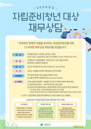자립청년 120명, 전문 재무상담으로 '경제 홀로서기' 발판 마련