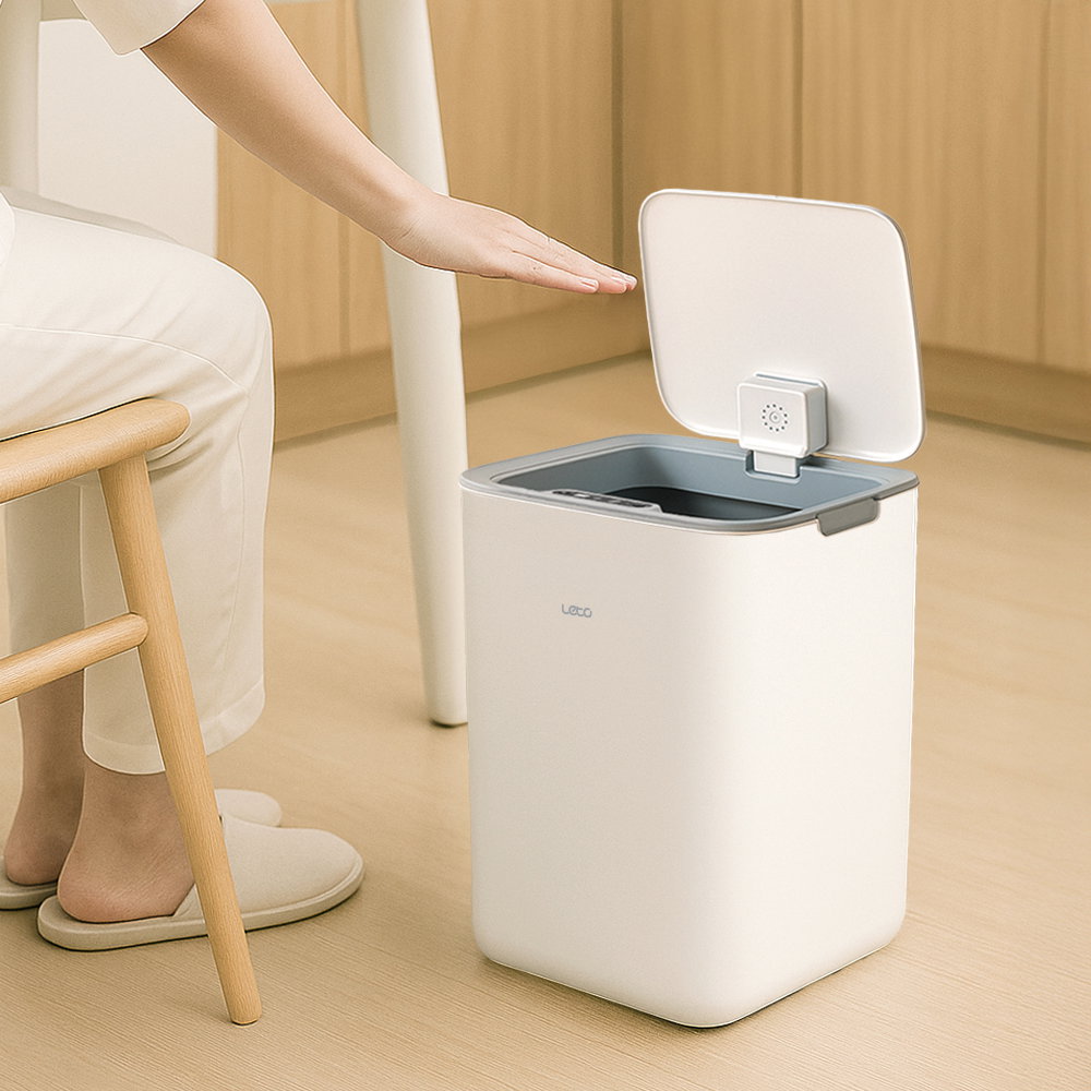 레토 자동 센서 스마트 종량제 휴지통 22L LLT-A01, 화이트