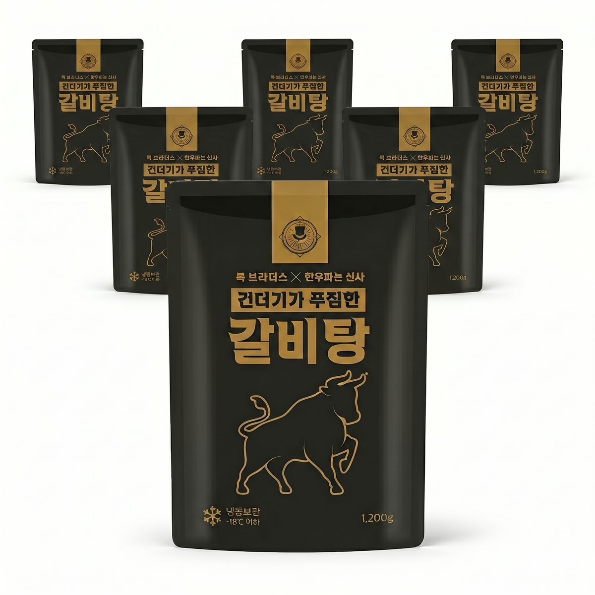 탕만드는남자 프리미엄 갈비탕 밀키트 수제 가마솥, 1.2kg, 6개