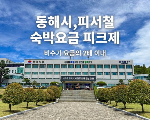 동해시, 피서철 숙박료 '비수기 2배' 상한제 도입…바가지 끝낼까