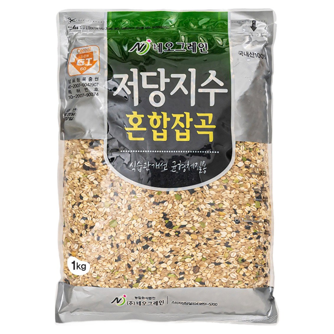 네오팜 저당지수 혼합잡곡 식습관개선 균형체질용, 1kg, 1개