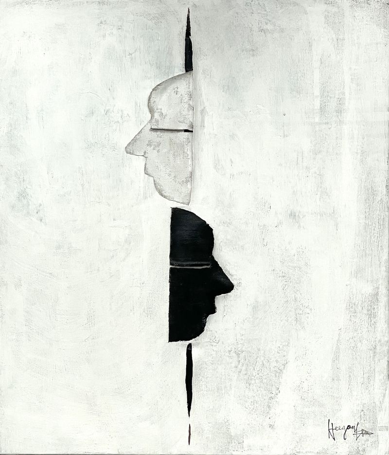 [재구성된 존재 3  2026  아크릴릭, 캔버스  53.0 × 45.5 cm]
