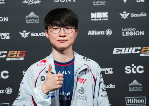 T1 페이커, EWC '월드컵' 앰버서더…「청소년 영감」 강조