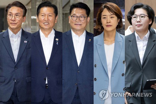 민주당 당권 '5파전' 불꽃점화... 오늘 첫 합동 연설회 '빅매치'