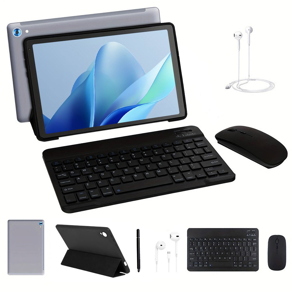 Wqplo C108 태블릿PC 10.1인치태블릿 24G 128G 8코어 안드로이드 15, Wi-Fi, 그레이, 128GB