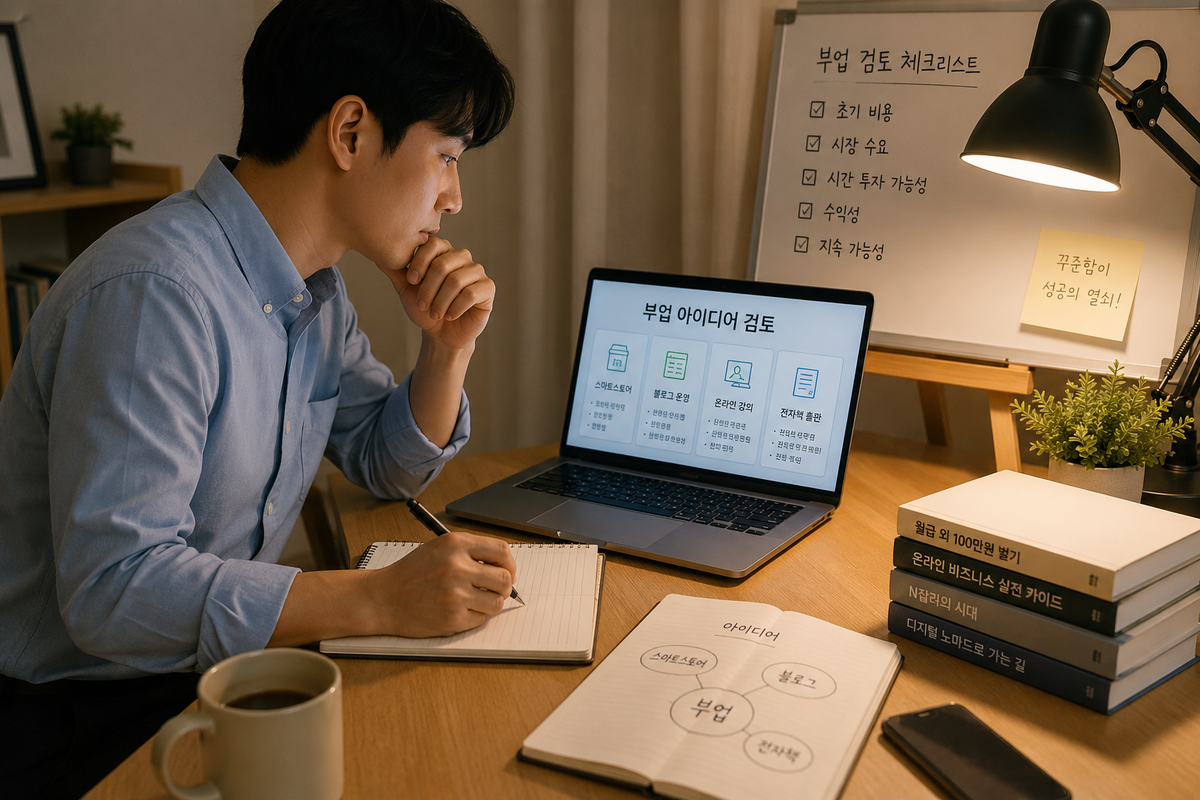 부업 체크리스트 [AI 생성 이미지]