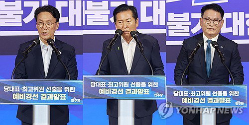 민주당 당대표 첫 토론, '신천지·연임개헌' 격돌…판세 혼돈 속으로