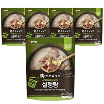 오프라이스 한촌 정통설렁탕, 500g, 5개