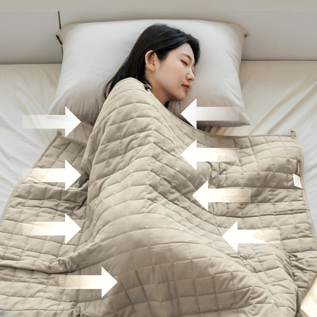 커들러 가중이불 무거운 이불 멜라토닌 무게 중력 수면 숙면 처방 압력 이불 담요
