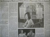 한인작가 이영진 브로드웨이 작품 화제‘ NY타임스